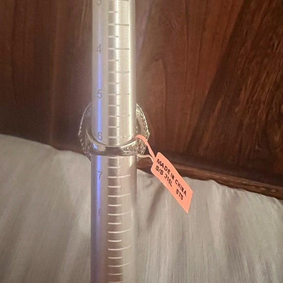 Shop LC Beautiful Jasper Stainless Steel Women’s Size 6.5 Ring, new with tag - Picture 9 of 10